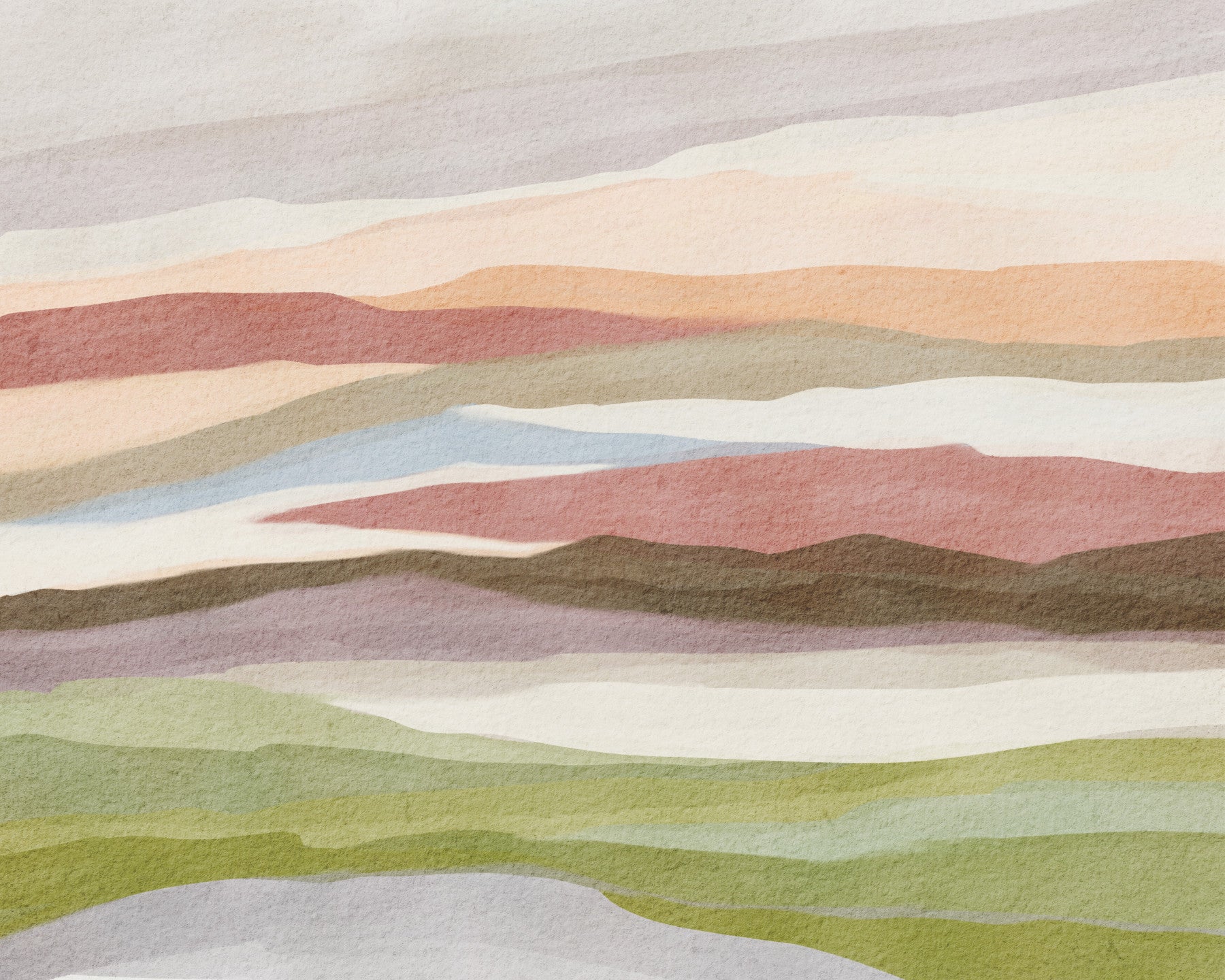 Serene Horizons Wall Mural in your room — zoomed
