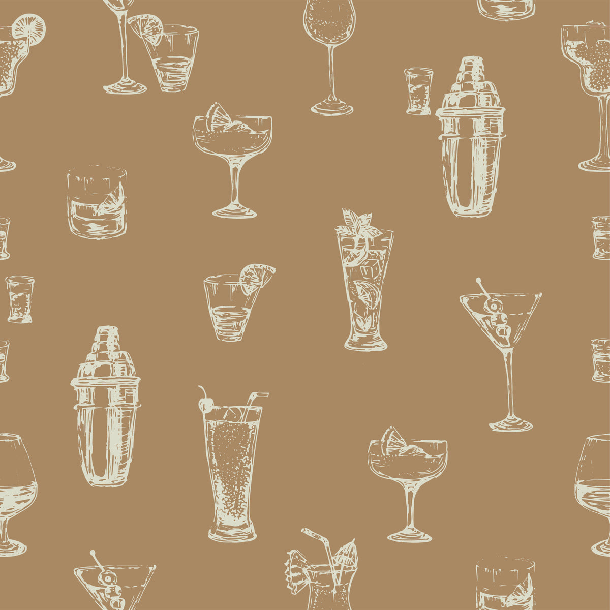Cocktail Hour Chic Wallpaper⁠ in your room