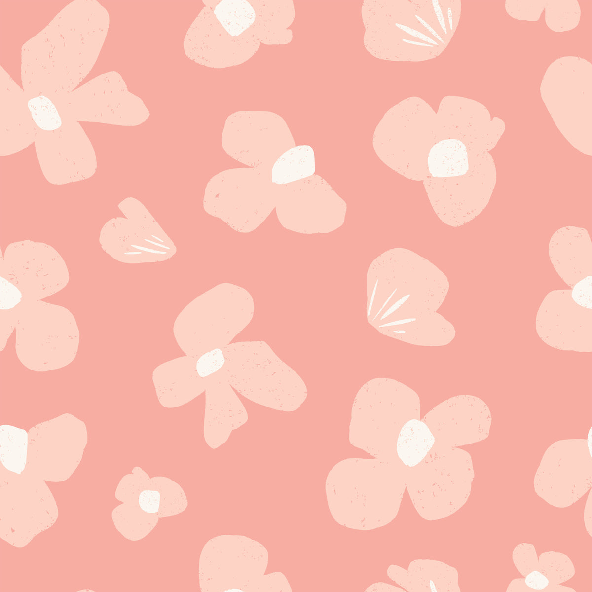Blush pink Bloom Wallpaper⁠ in your room