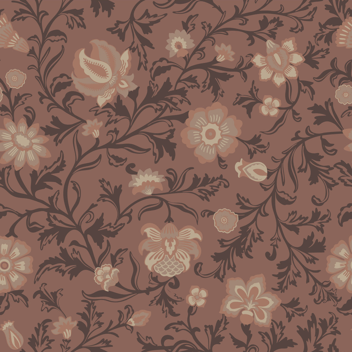 Earthy brown Elegance Wallpaper⁠ in your room