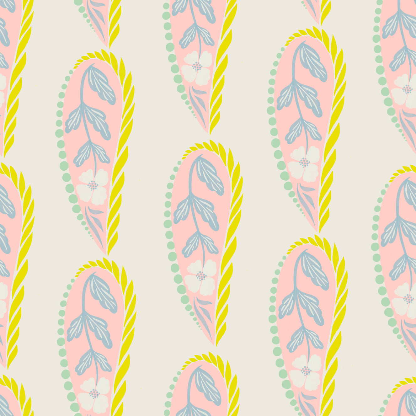 Pastel Paisley Wallpaper⁠