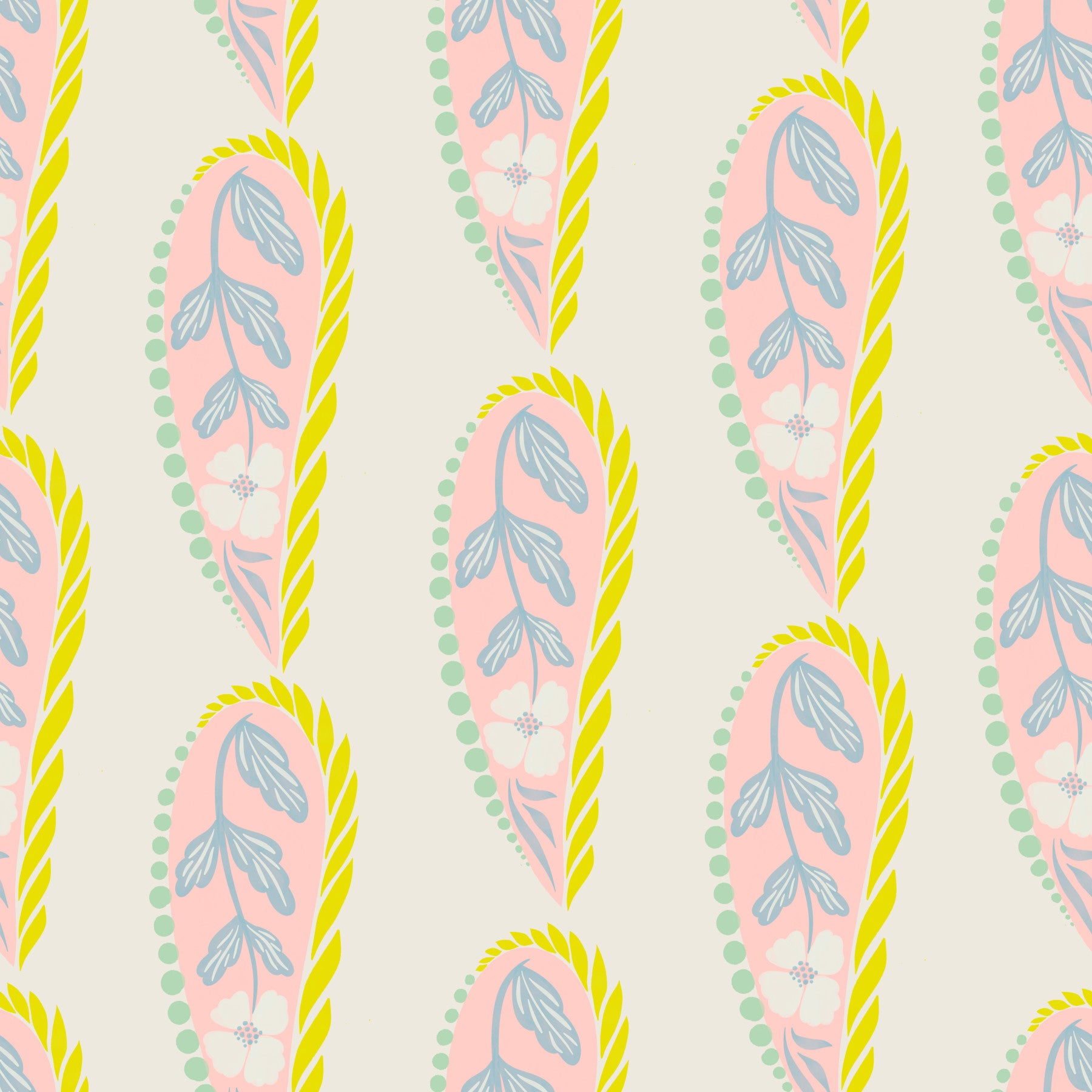 Pastel Paisley Wallpaper⁠