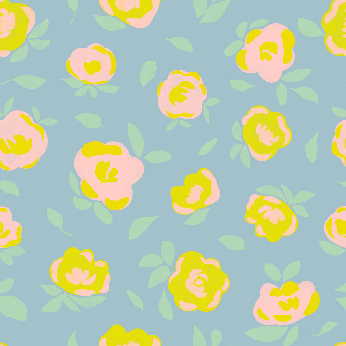 Pastel Bloom Wallpaper⁠ in your room — zoomed