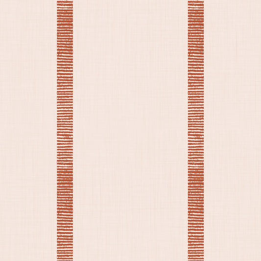 Boho Golden Harmony Stripes Beige Terracotta Wallpaper⁠