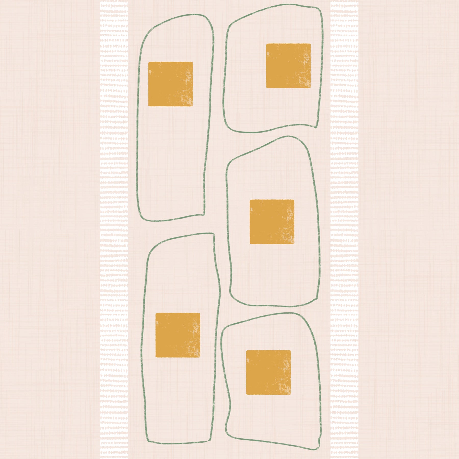 Japandi Frame Lines wallpaper with eggshell finish

