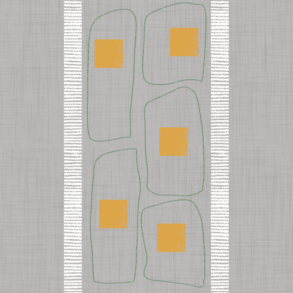 Japandi Frame Lines Soft Wallpaper⁠