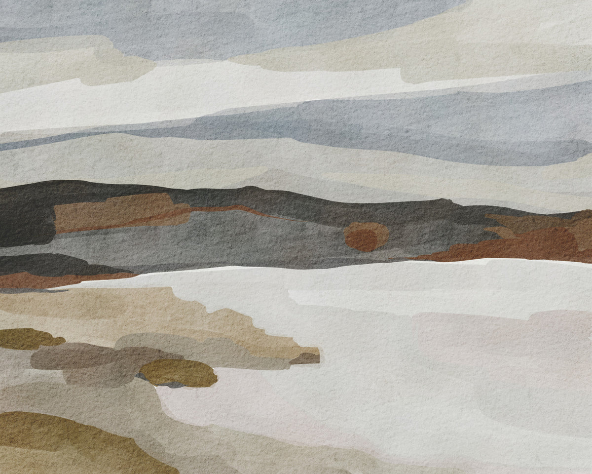 Abstract Mountain Range Wall Mural