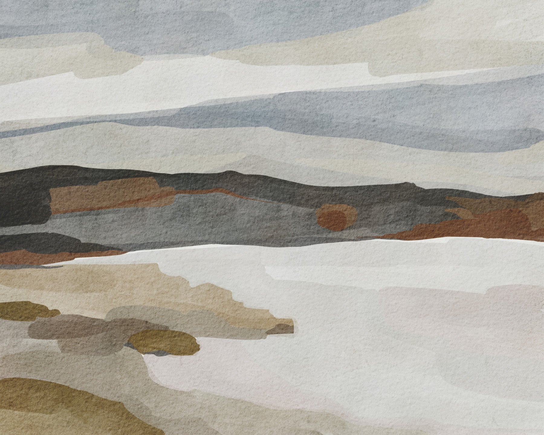 Abstract Mountain Range Wall Mural in your room — zoomed