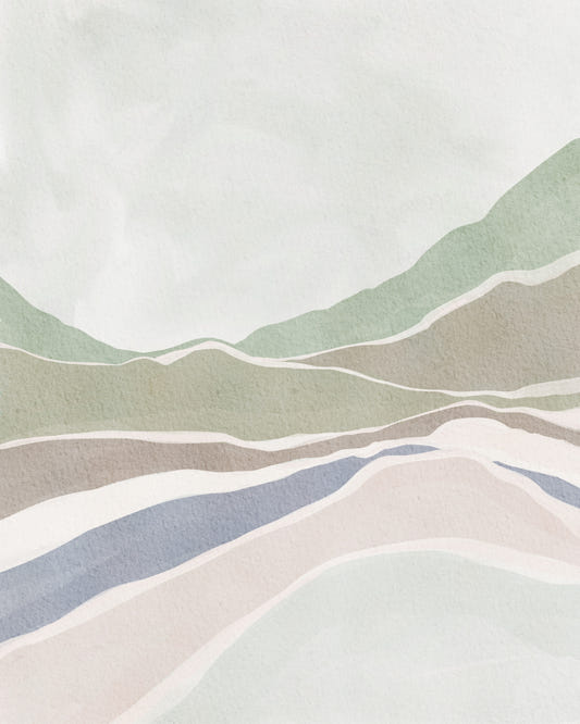 Soft Hills Wall Mural