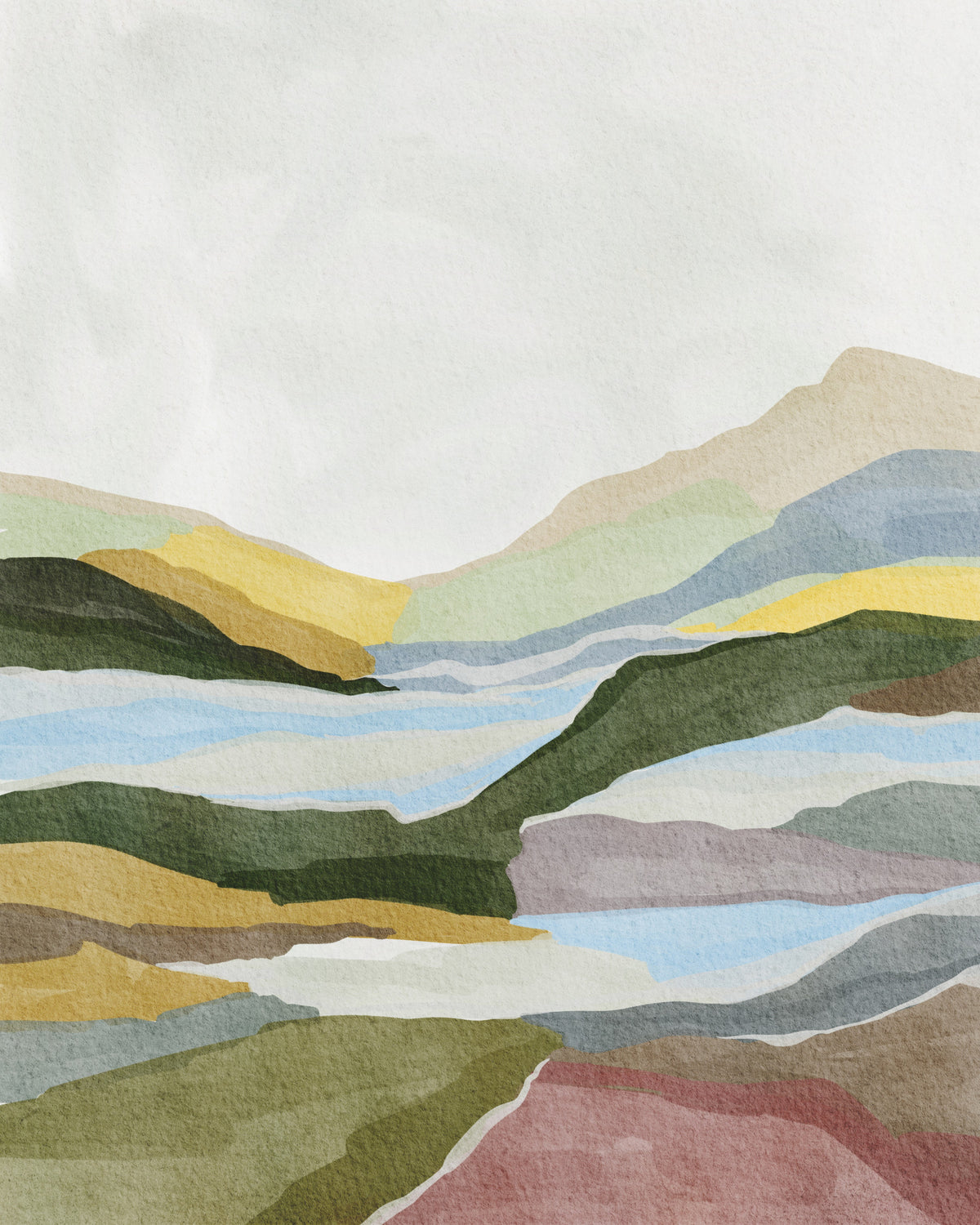 Golden Hour Hills Wall Mural in your room