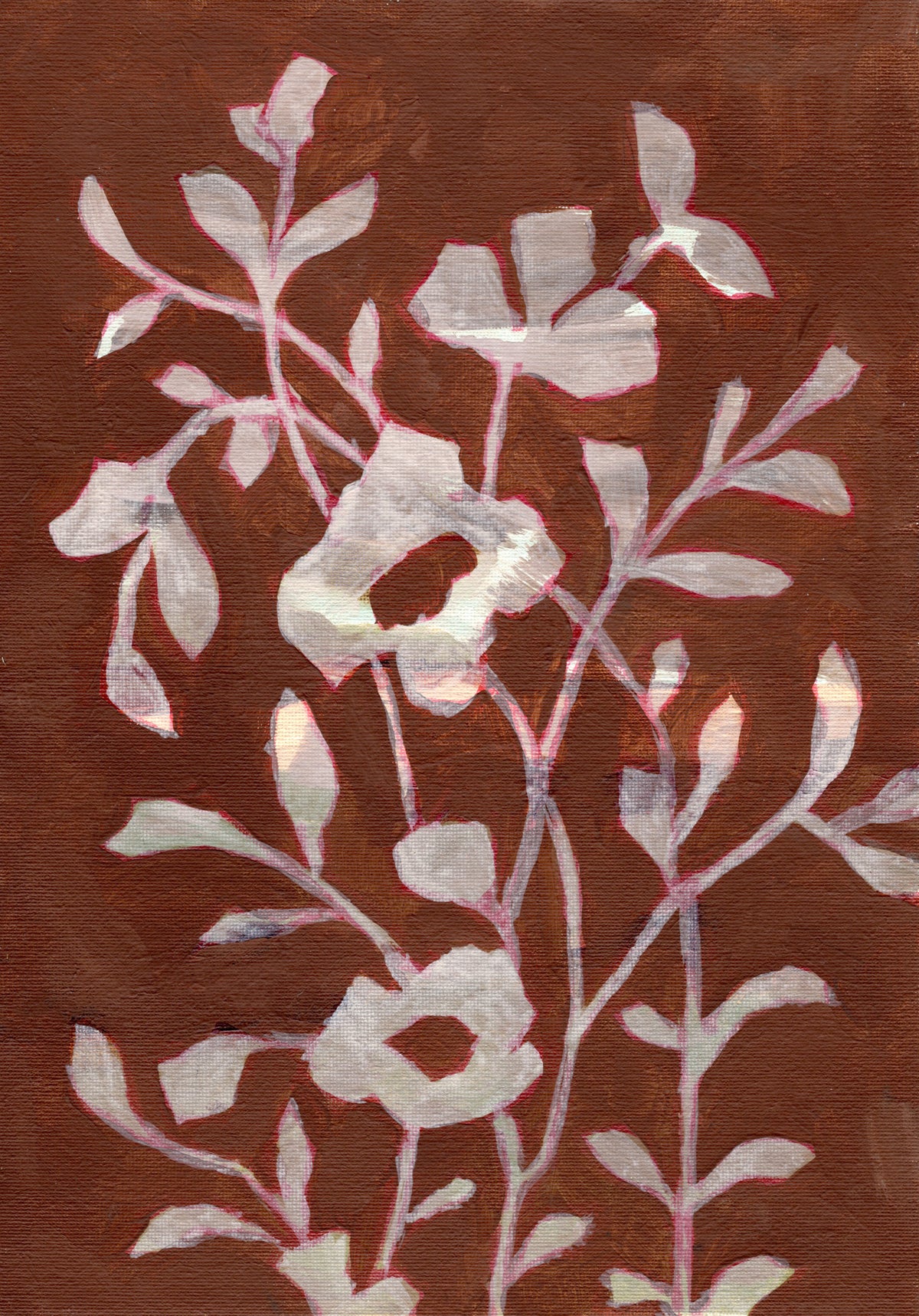 Terracotta Bloom Wall Mural in your room