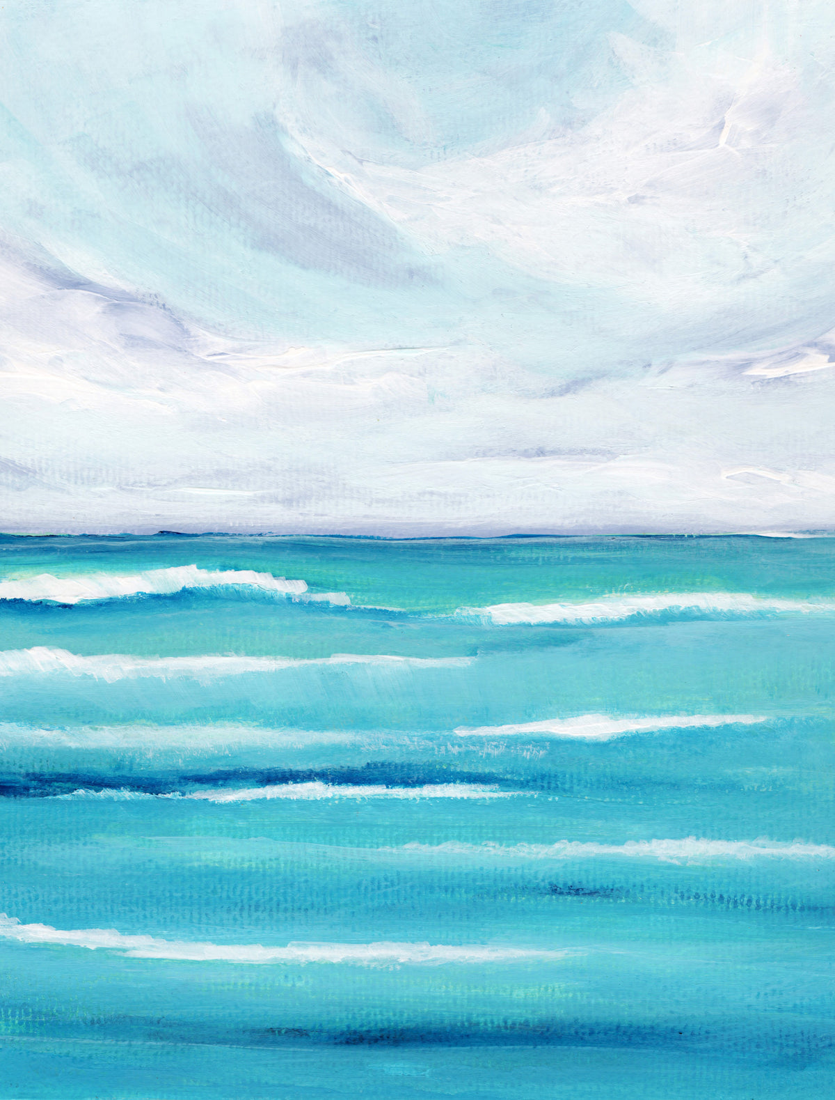 Coastal Seascape Wall Mural in your room — zoomed