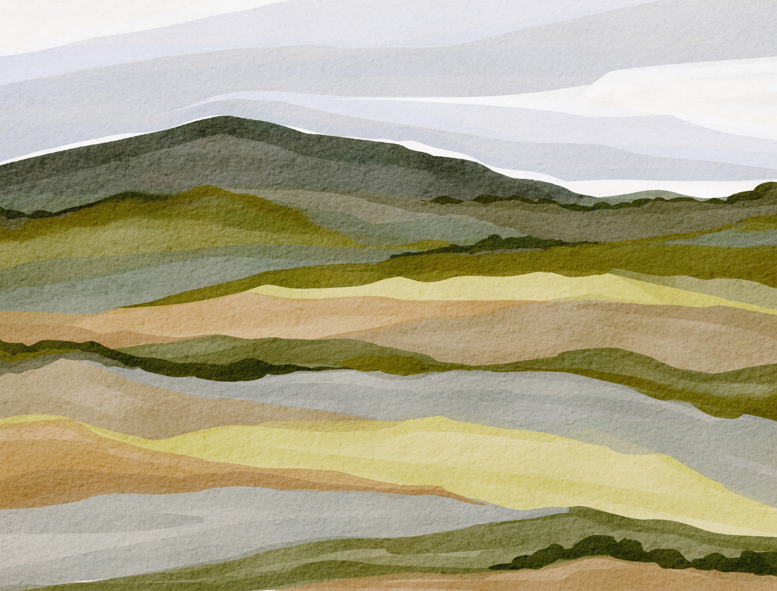 Whispering Hills landscape Wall Mural