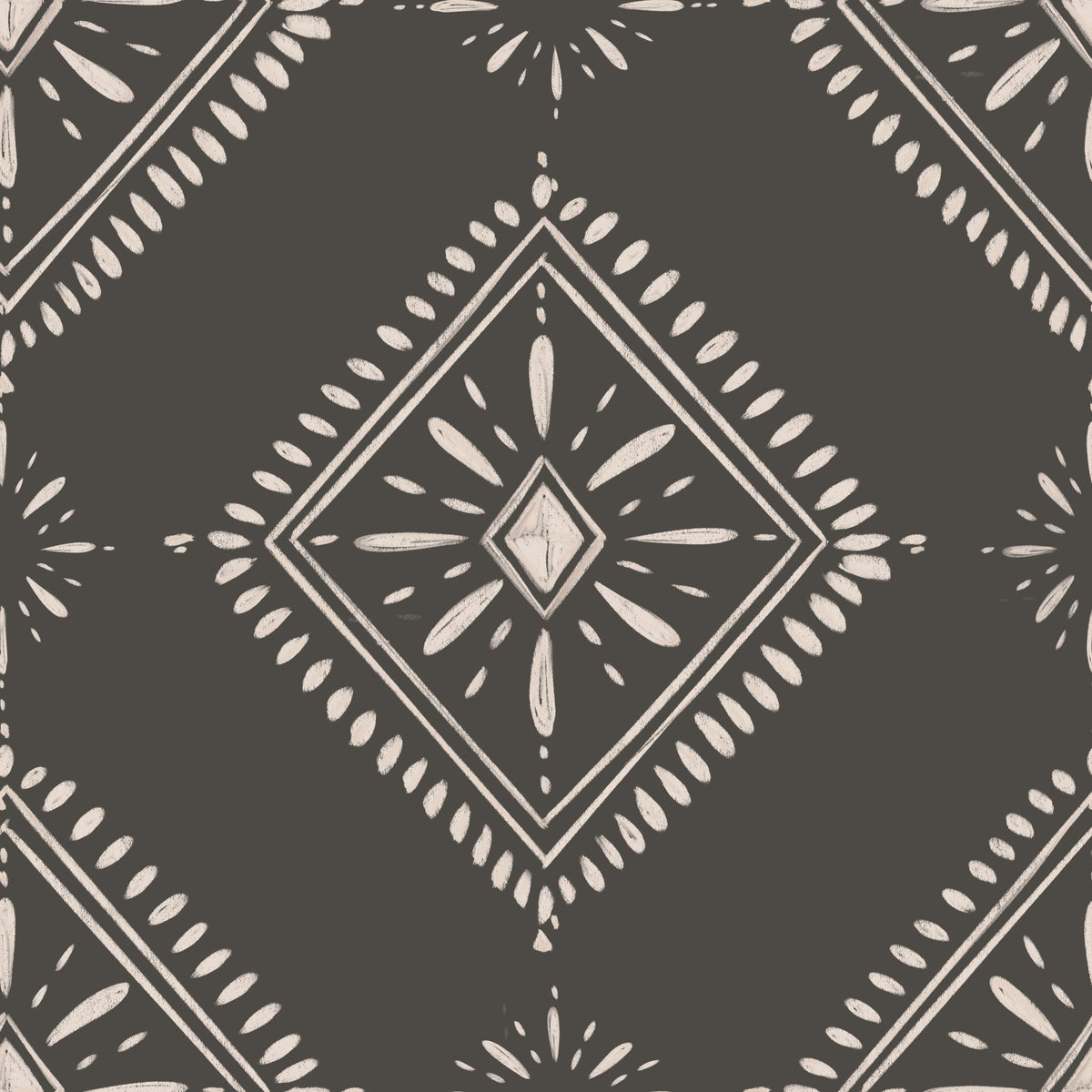 Charcoal Chic Diamonds Wallpaper⁠ in your room