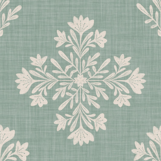 Sage & Cream Botanical Wallpaper⁠