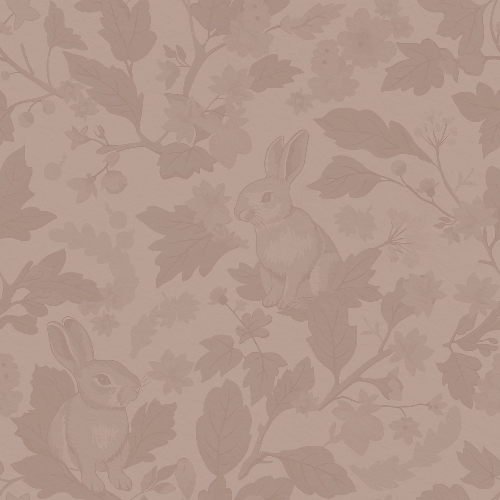 Woodland Garden – Solid Vintage Blush Wallpaper⁠