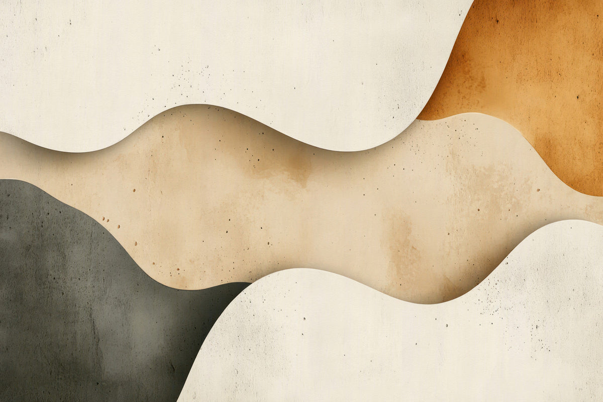 Fluid Sand Forms Wall Mural in your room — zoomed