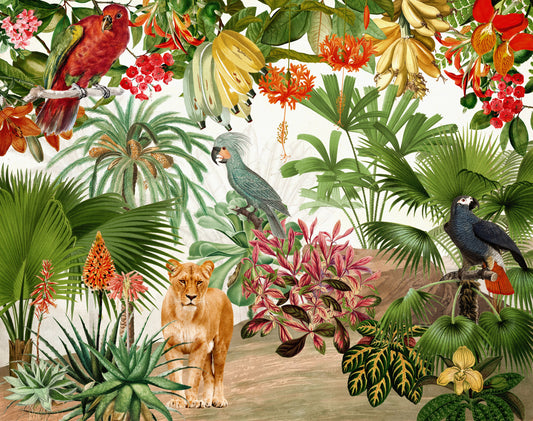 Tropical Vintage Eden Wall Mural