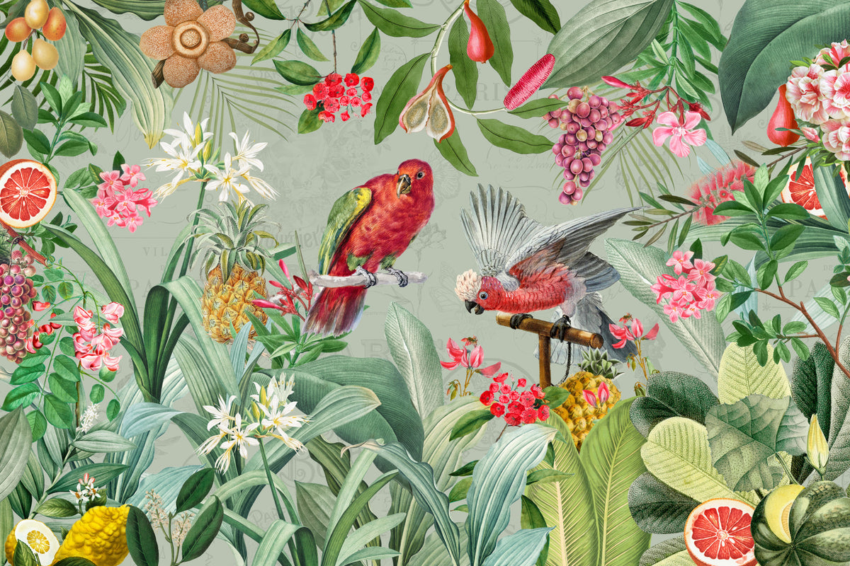 Enchanted Vintage Garden of Eden Wall Mural in your room