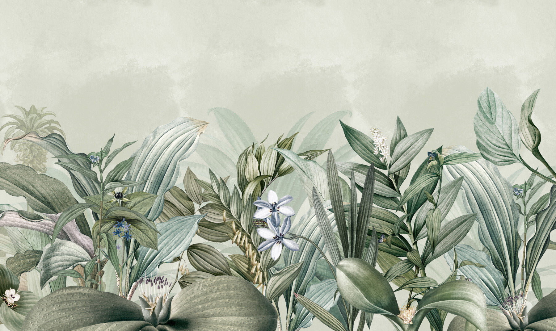 Serene Botanical Garden 1 Wall Mural