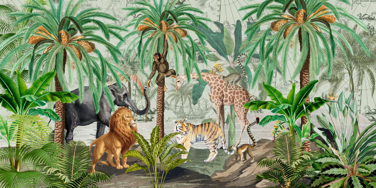 Exotic Eden: A Tropical Tapestry Wall Mural in your room