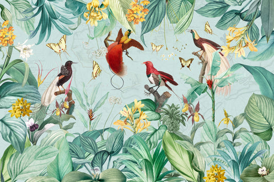 Birds of Paradise Wall Mural