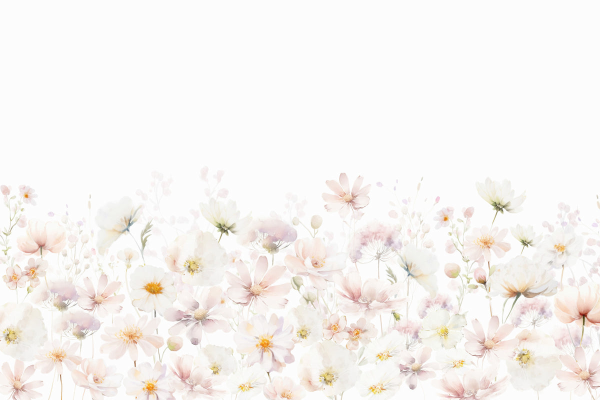 Watercolor Wildflower Dream Wall Mural in your room