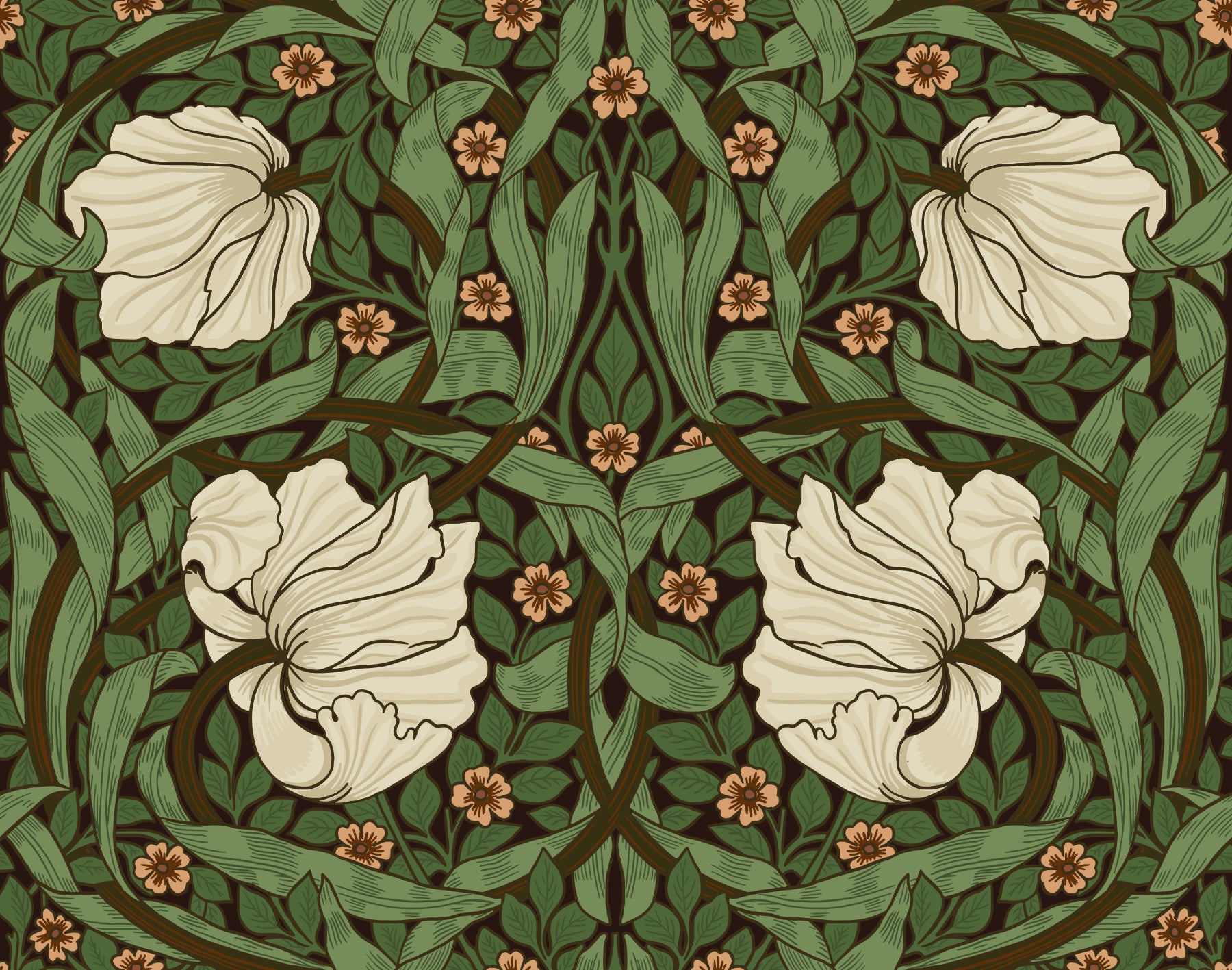 Pimpernel By William Morris  Wallpaper⁠