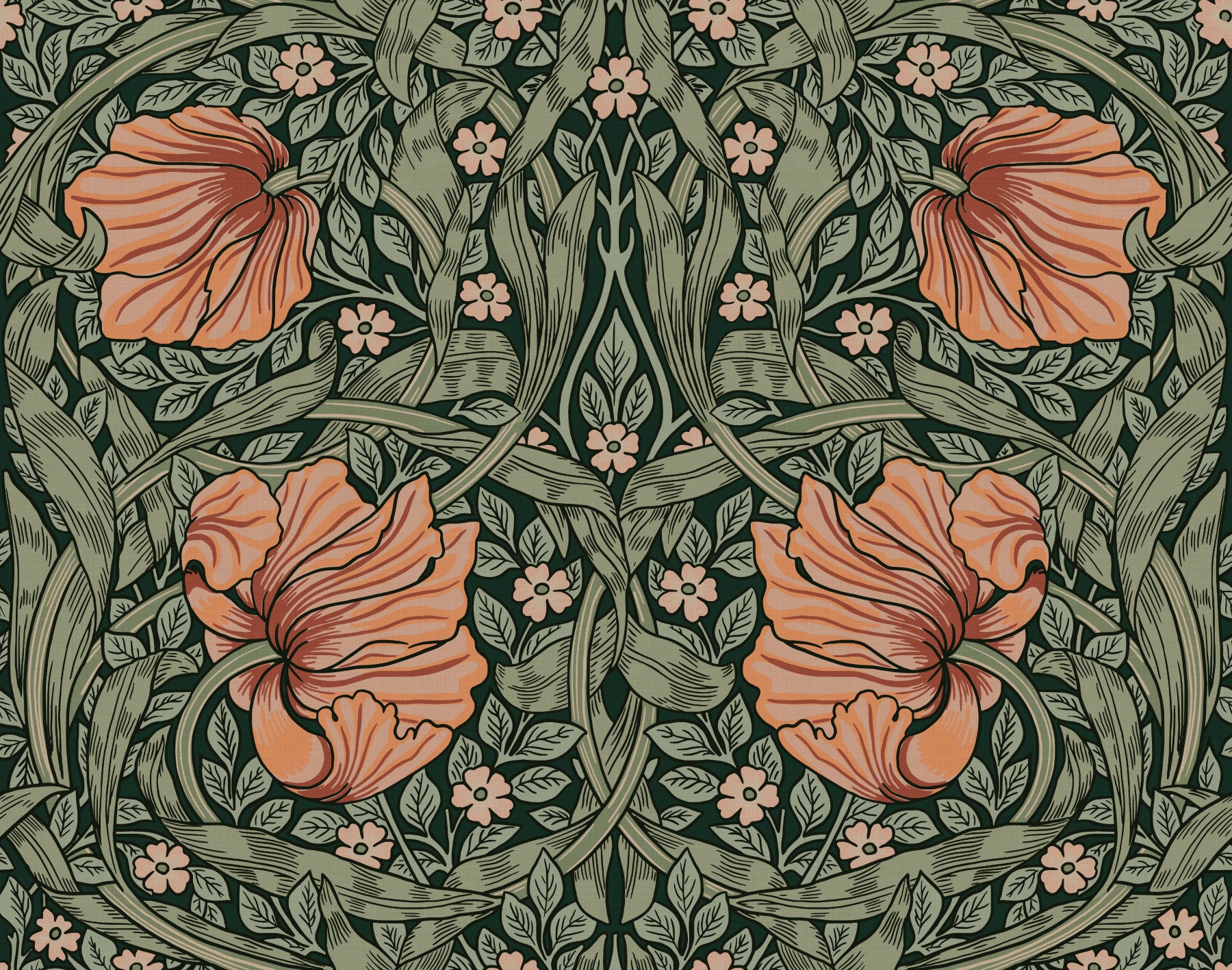 Pimpernel by William Morris 24 Wallpaper⁠