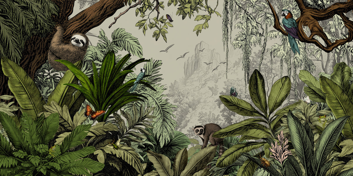 Jungle Vista - Day Wall Mural