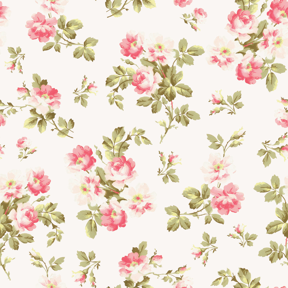Romantic Rose Garden Wallpaper⁠ in your room — zoomed