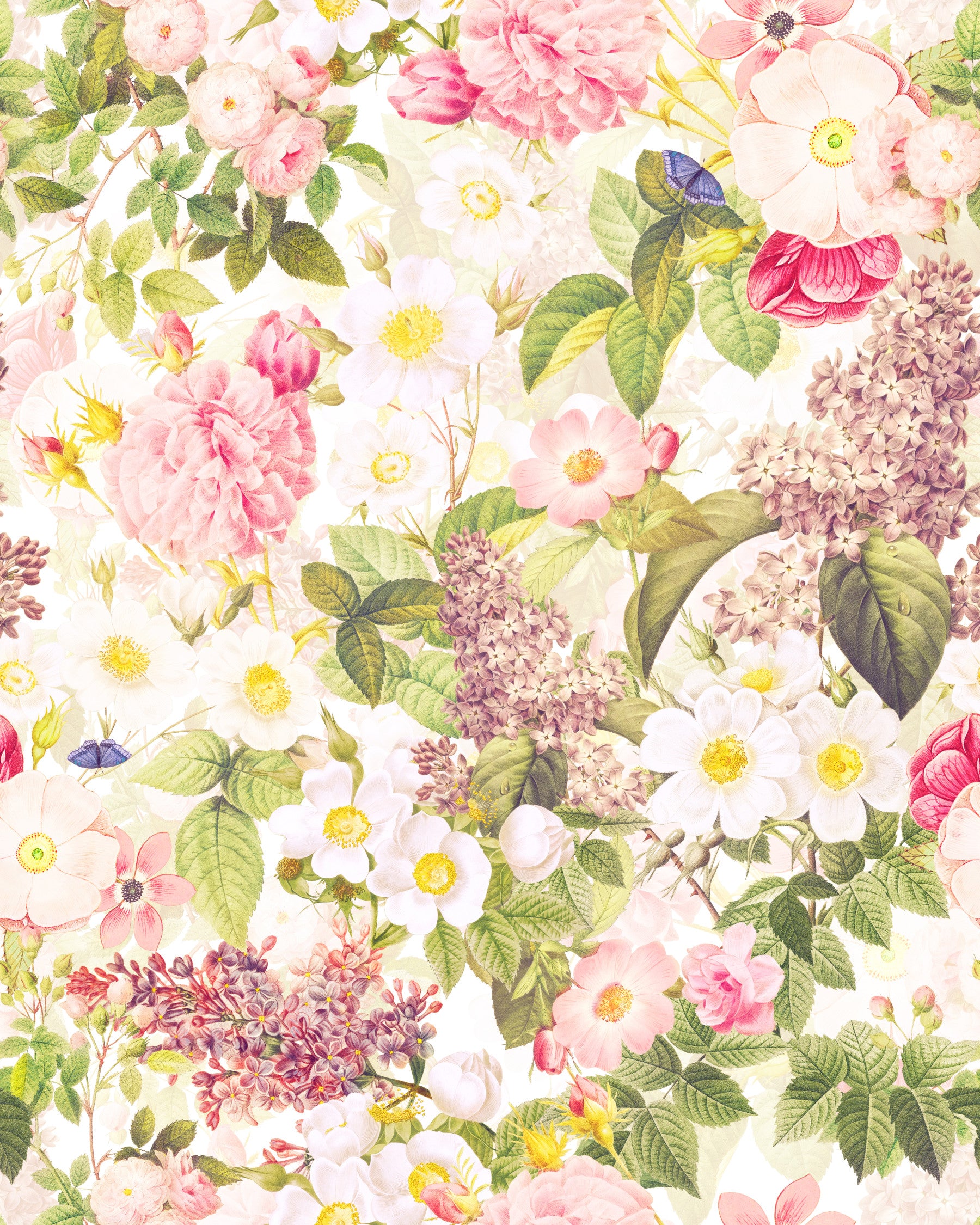 Vintage Garden Paradise Wallpaper⁠