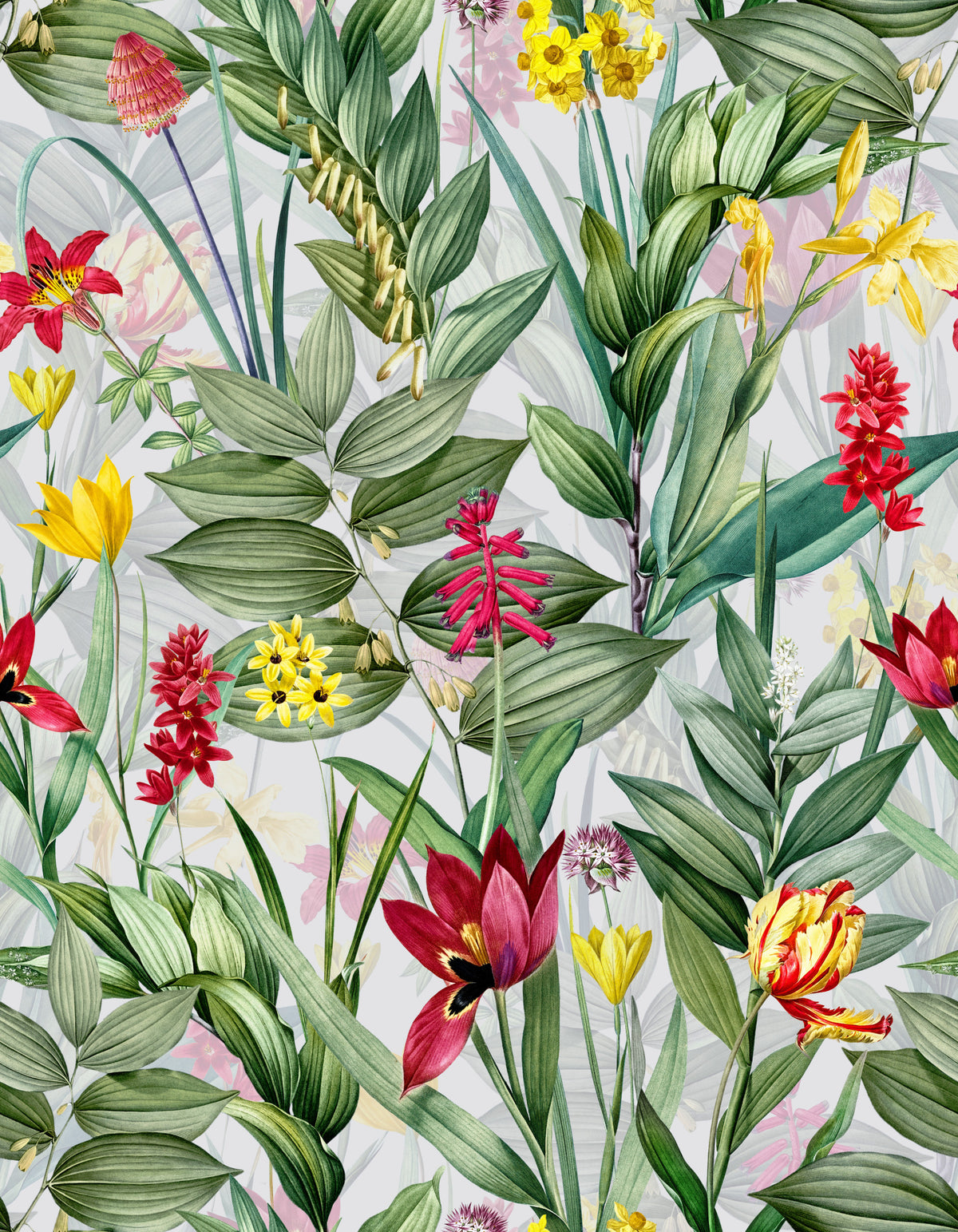 Vibrant Garden Bloom Wallpaper⁠ in your room