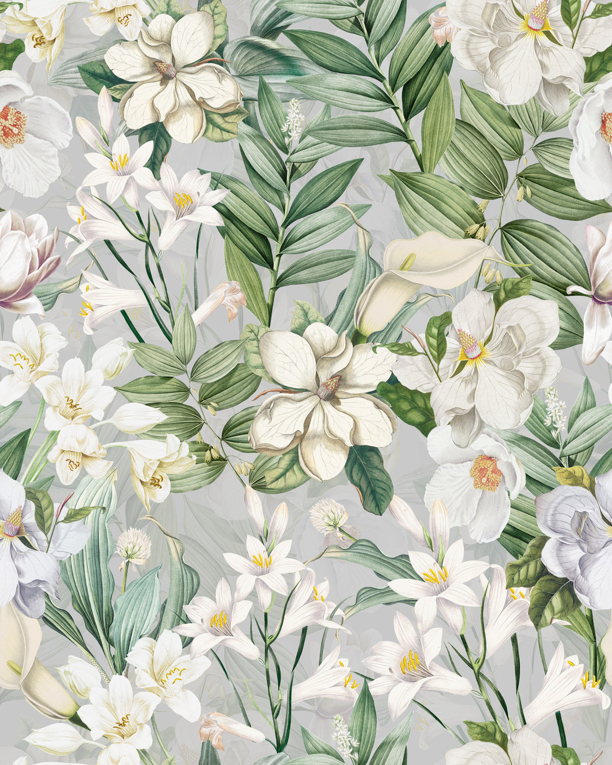 Serene Botanical Bloom Wallpaper⁠