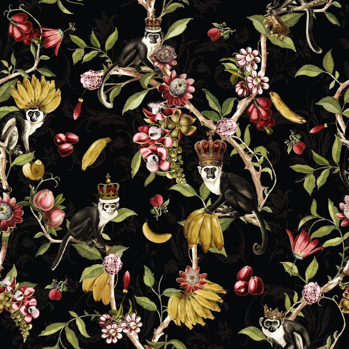 Enchanted Primate Paradise Wallpaper⁠ in your room — zoomed