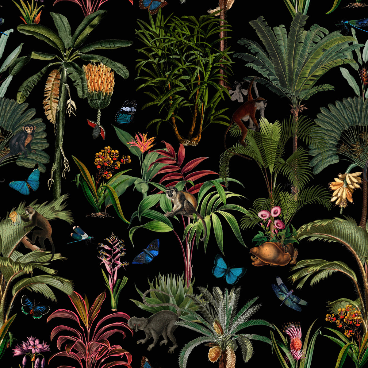 Midnight Jungle Wallpaper⁠ in your room