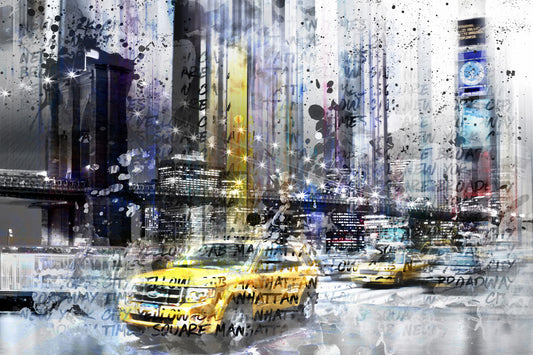 Modern Art NEW YORK Collage Wall Mural