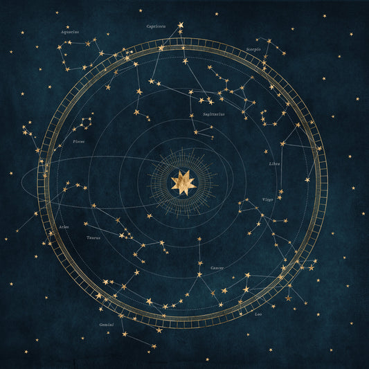 Petrol Astro Wheel Wall Mural