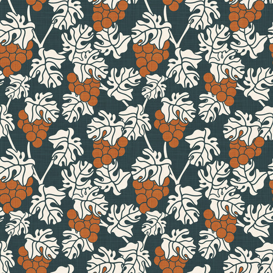 Mediterranean Vineyard Blue Wallpaper⁠