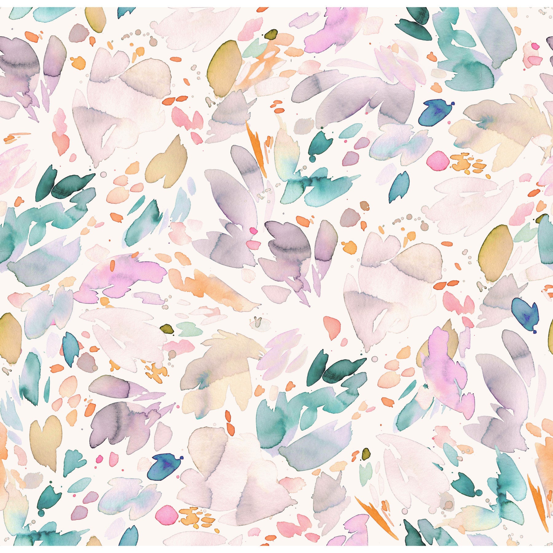 Watercolor Abstract Petals Wallpaper⁠ in your room — zoomed