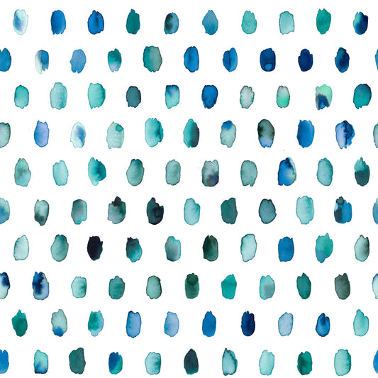 Watercolor Dots Palette Blue Wallpaper⁠