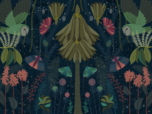Enchanted Night Garden Wall Mural