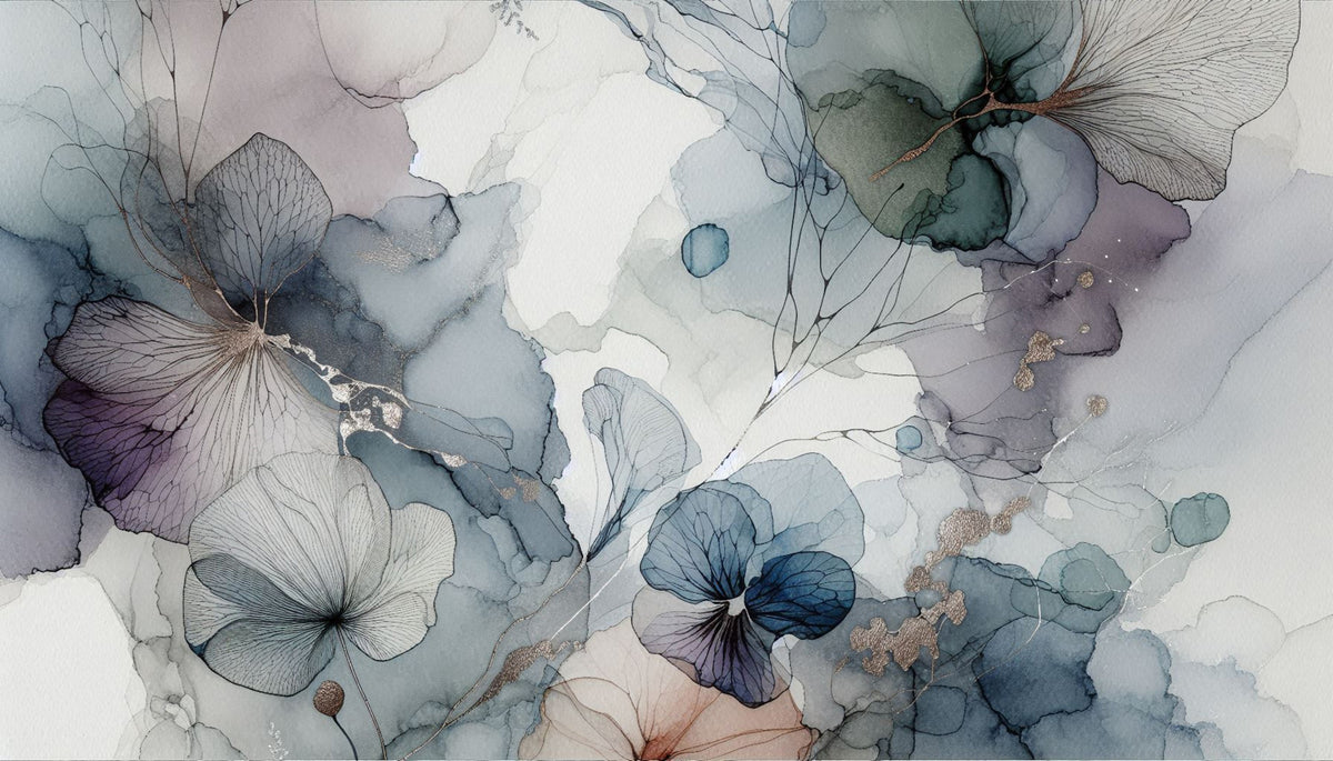 Dreamy Petals Wall Mural in your room — zoomed