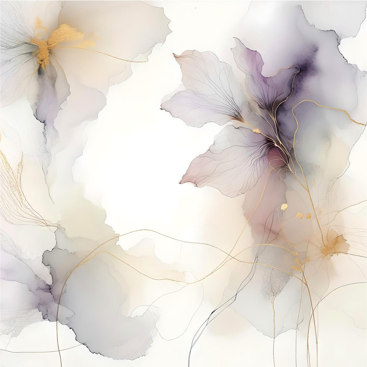Lilac Blossom Hues Wall Mural
