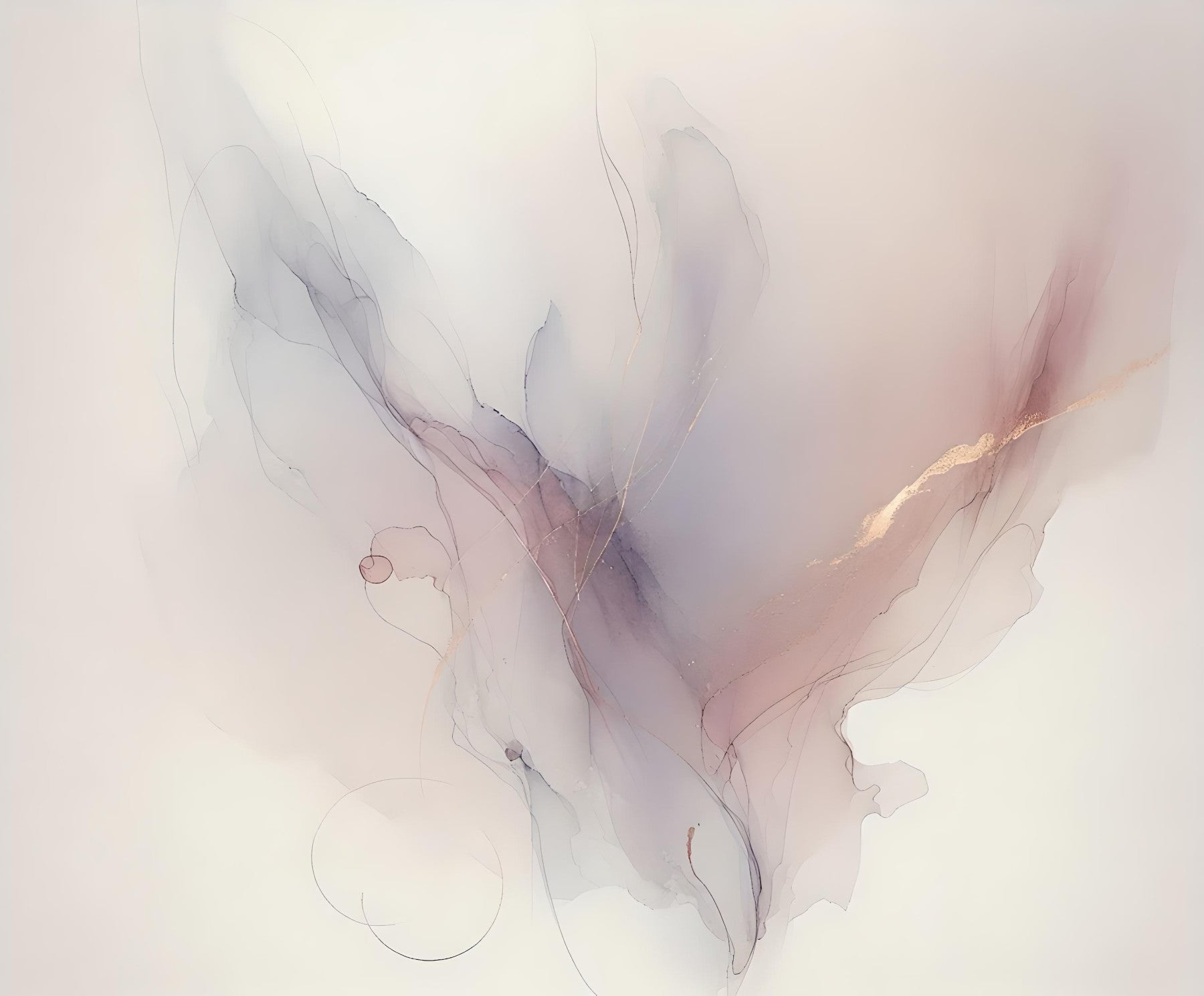 Whispering Hues Wall Mural in your room — zoomed