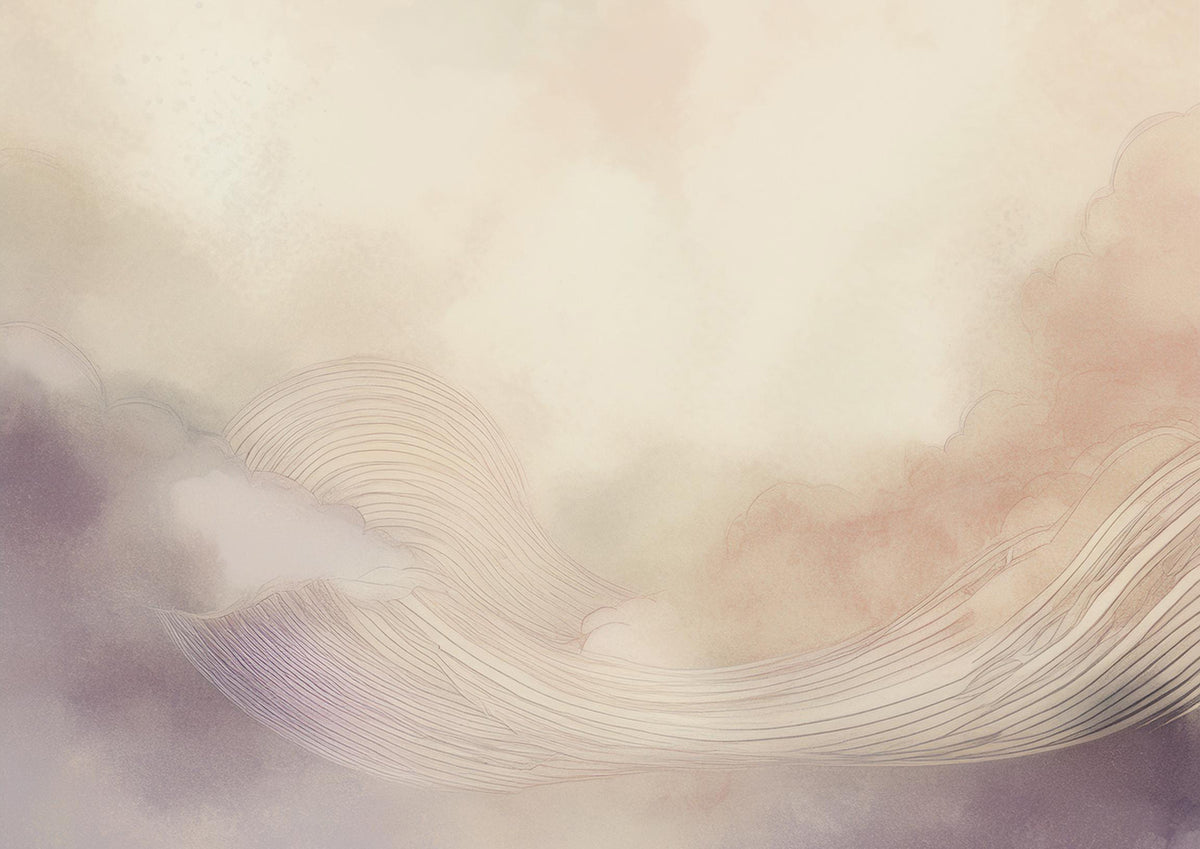 Gentle Cloud Drift Wall Mural in your room
