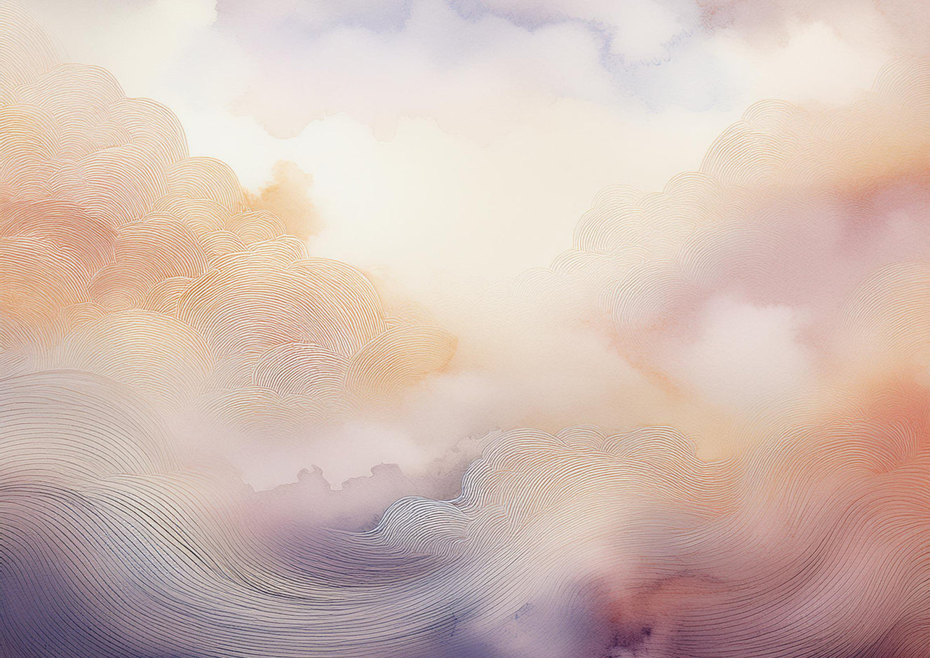 Pastel Cloud Dreamscape Wall Mural