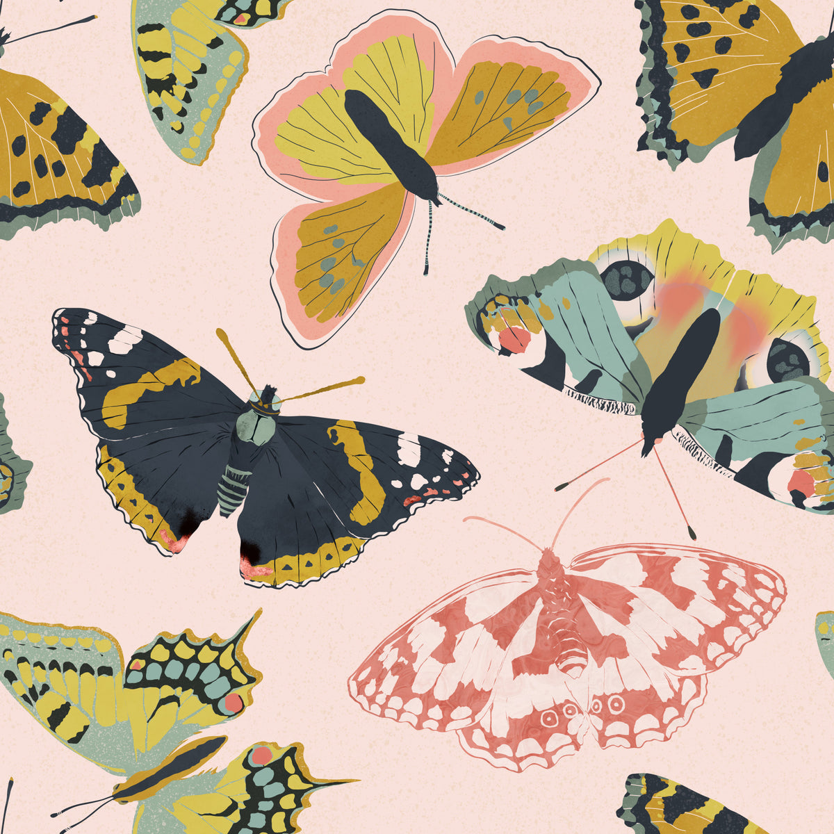 Butterflies in Bloom Wallpaper⁠ in your room