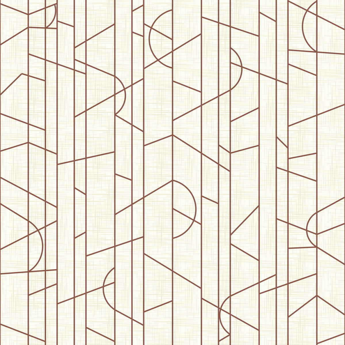 Elegant Lines Decor Bright Rust Wallpaper⁠ in your room — zoomed