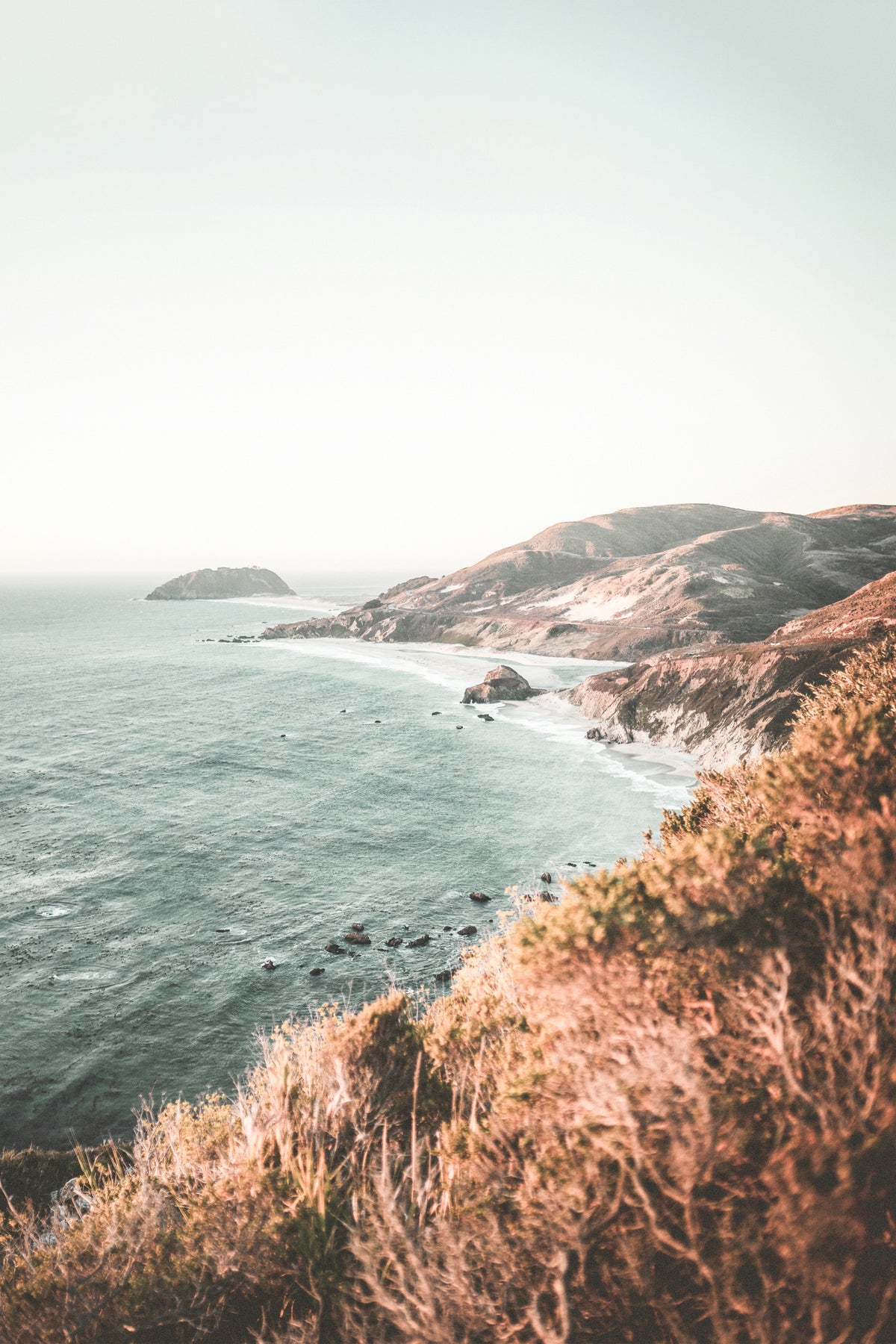 Big Sur Coastline Wall Mural in your room — zoomed
